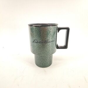 Eddie Bauer Travel Mug Unisex OS Green Hammered Stainless Steel Insulated Lid